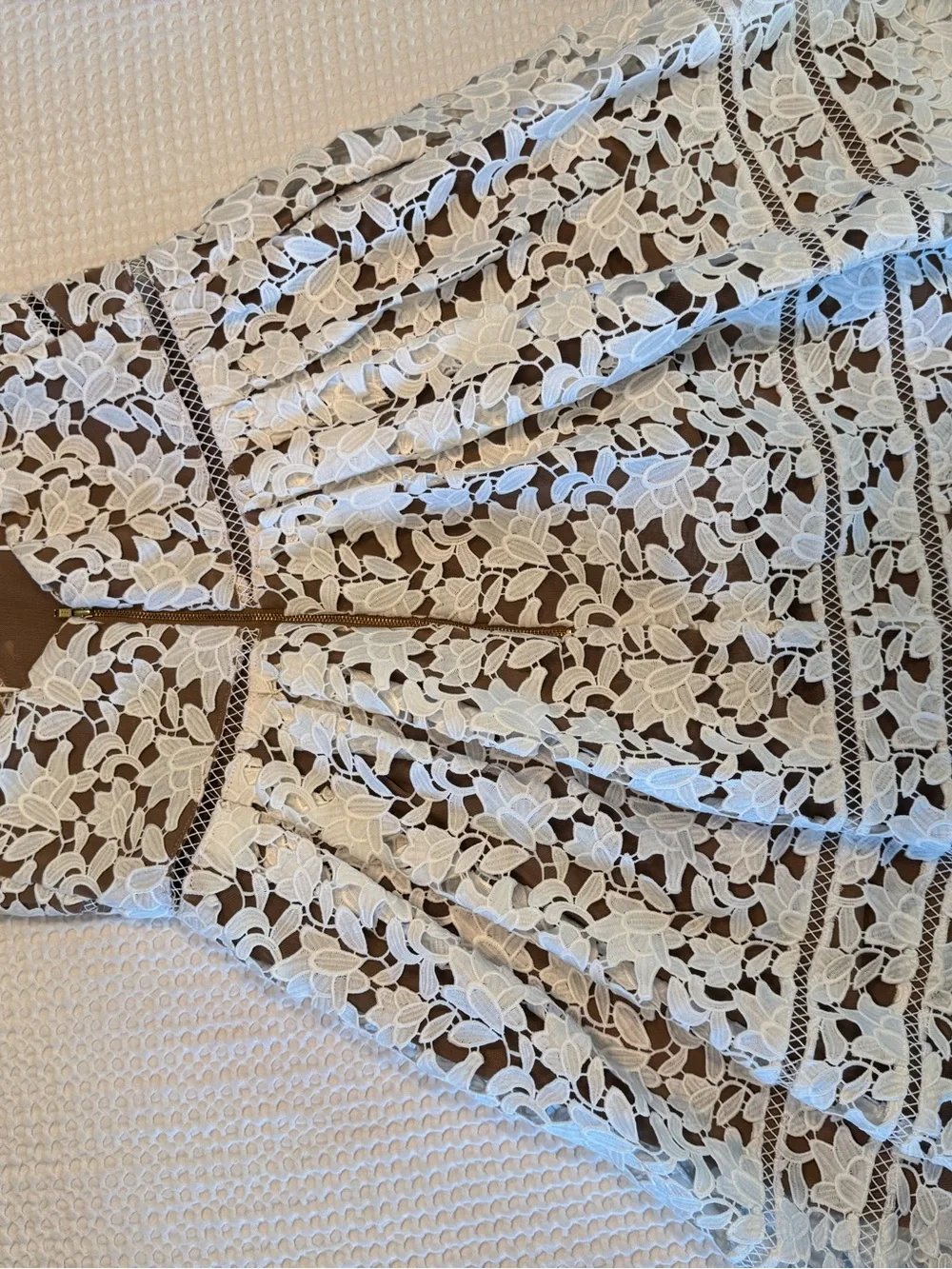 Self-Portrait Azaelea Lace Mini Dress in white
